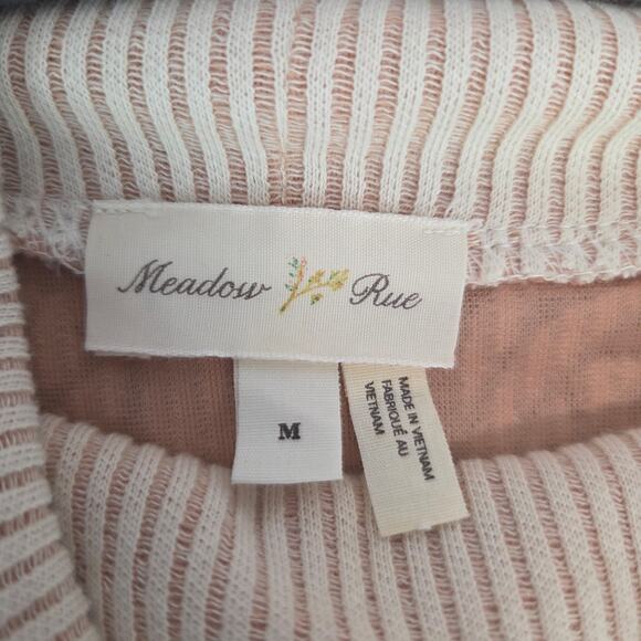 Anthropologie Meadow Rue Sleeveless Rose Turtleneck Top M Lightweight Stretchy - Picture 6 of 14